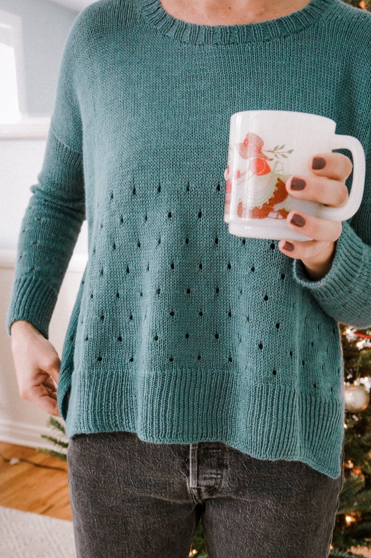 Baby Alpaca Pullover Sweater in Rust Made to Order