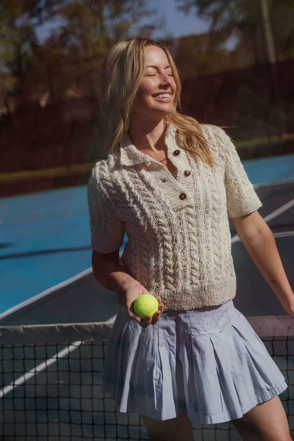 Angela Corded Cotton Sweater Made to Order