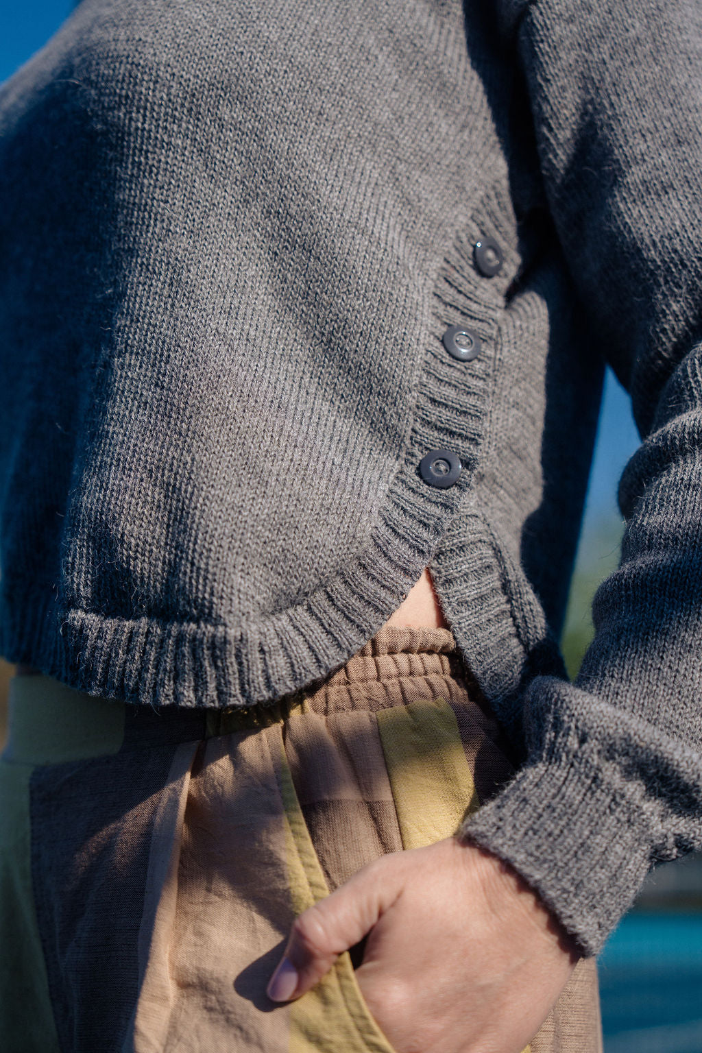 Baby Alpaca Shannon Pullover in Grey Made to Order