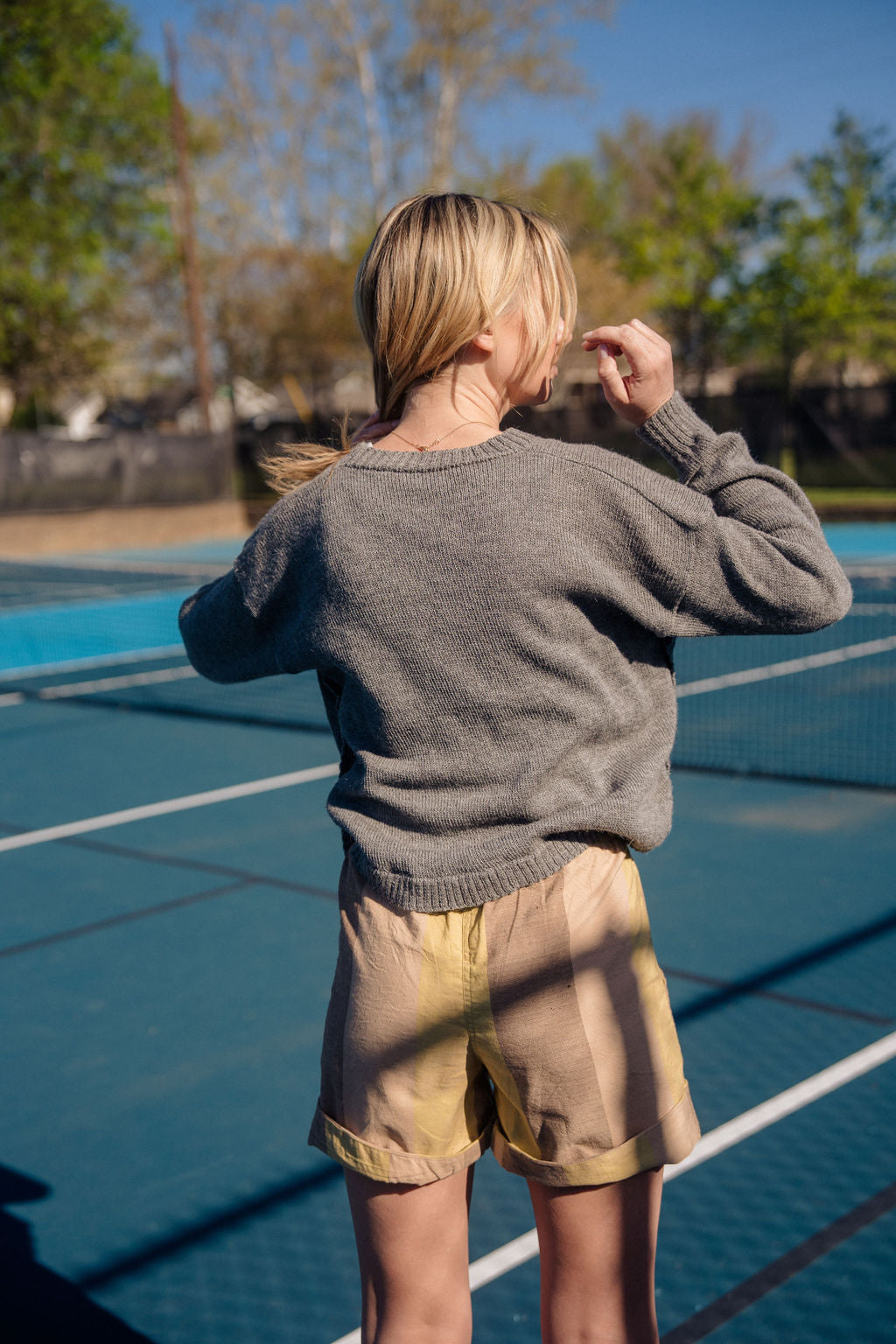 Baby Alpaca Shannon Pullover in Grey Made to Order
