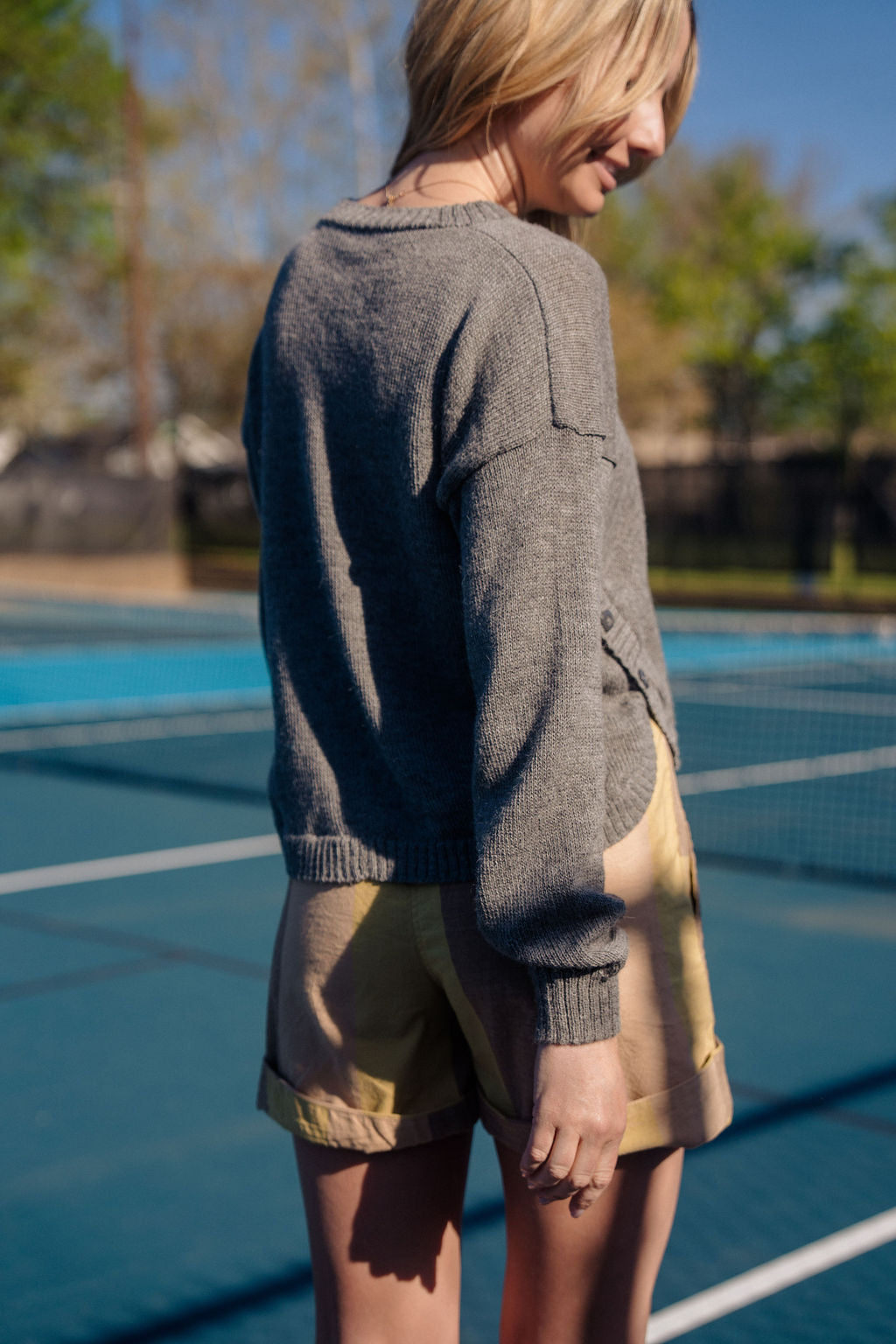 Baby Alpaca Shannon Pullover in Grey Made to Order