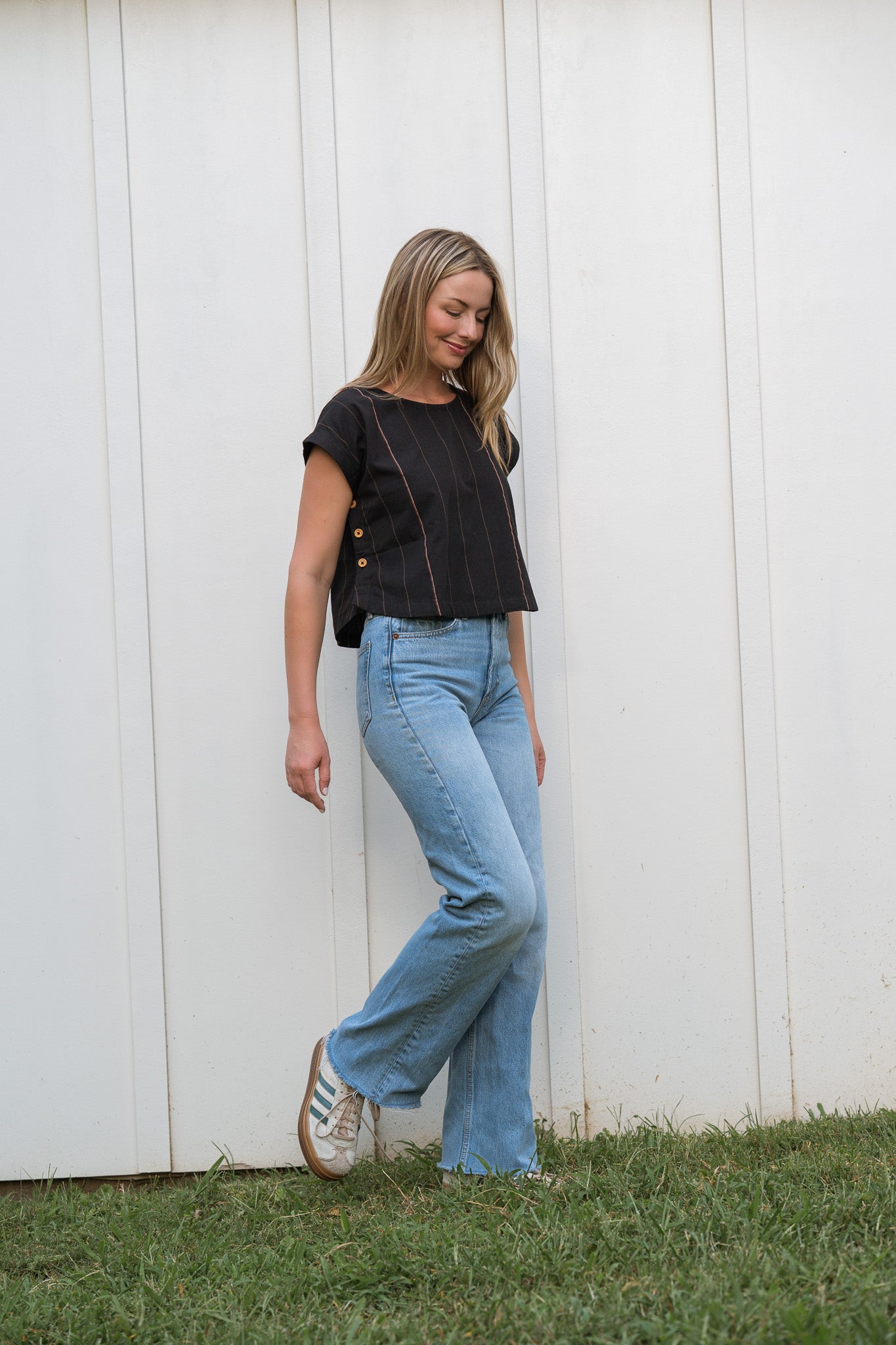 Katie Handwoven Cotton Set in Black