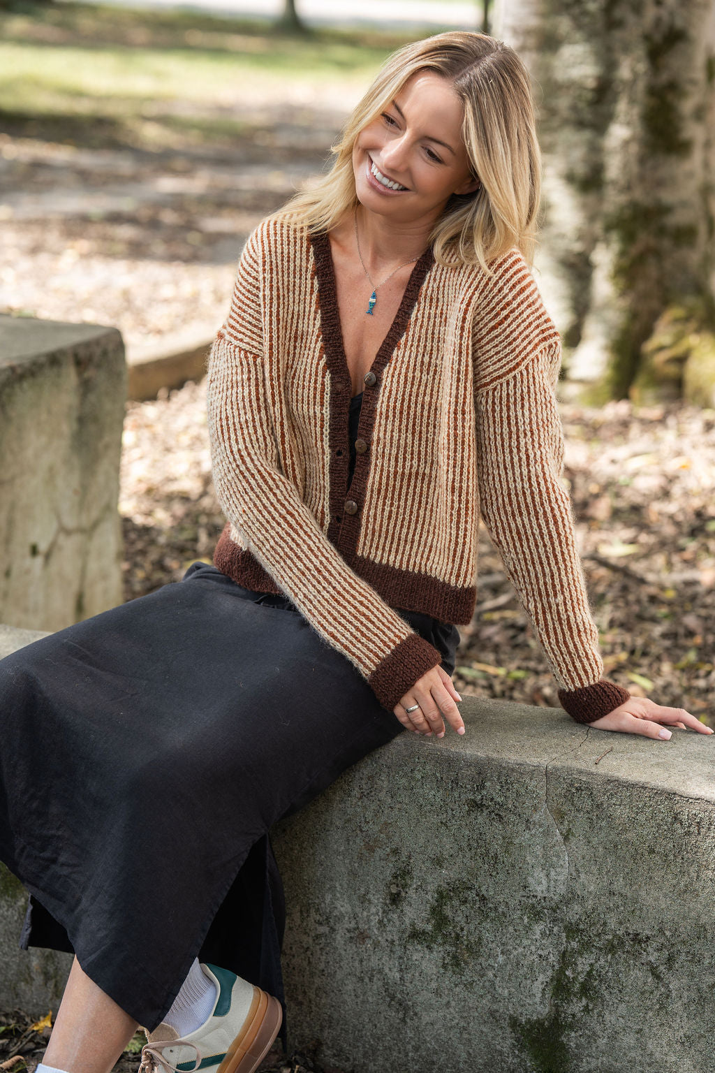 Finn V-Neck Wool Cardigan Made to Order
