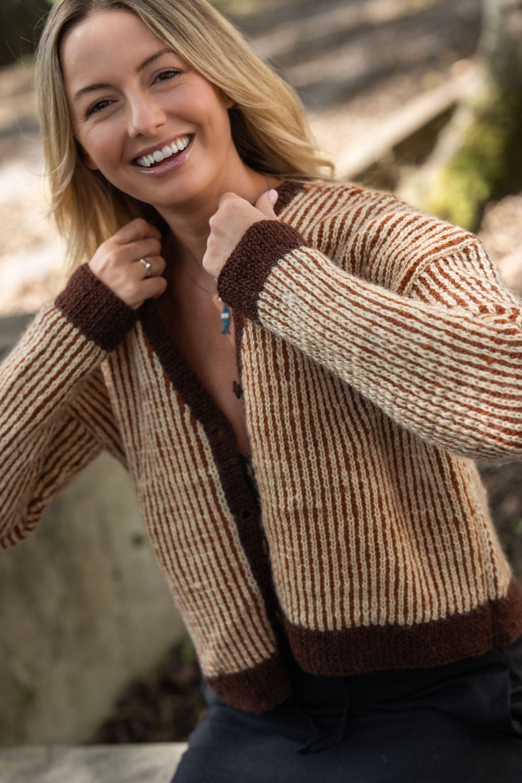 Finn V-Neck Wool Cardigan Made to Order