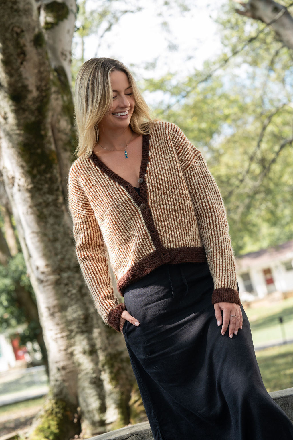 Finn V-Neck Wool Cardigan Made to Order