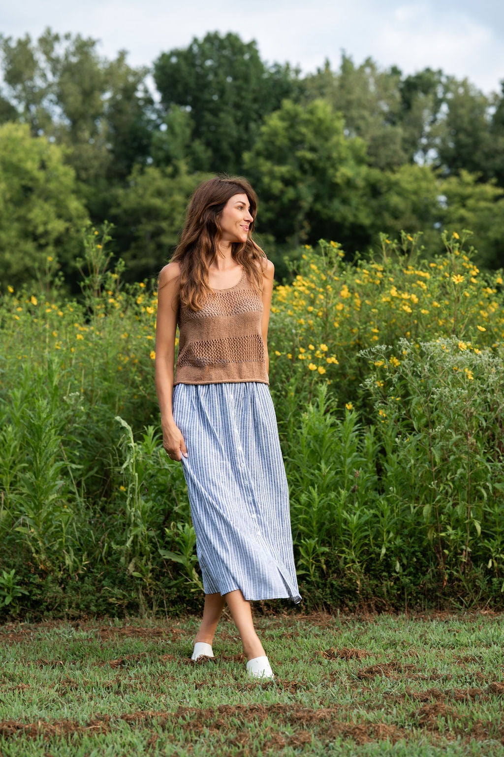 Perry Gathered Midi Skirt - 5 Prints Options