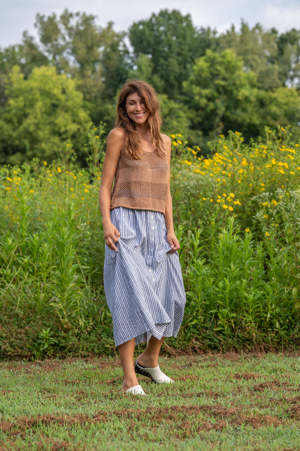 Perry Gathered Midi Skirt - 5 Prints Options