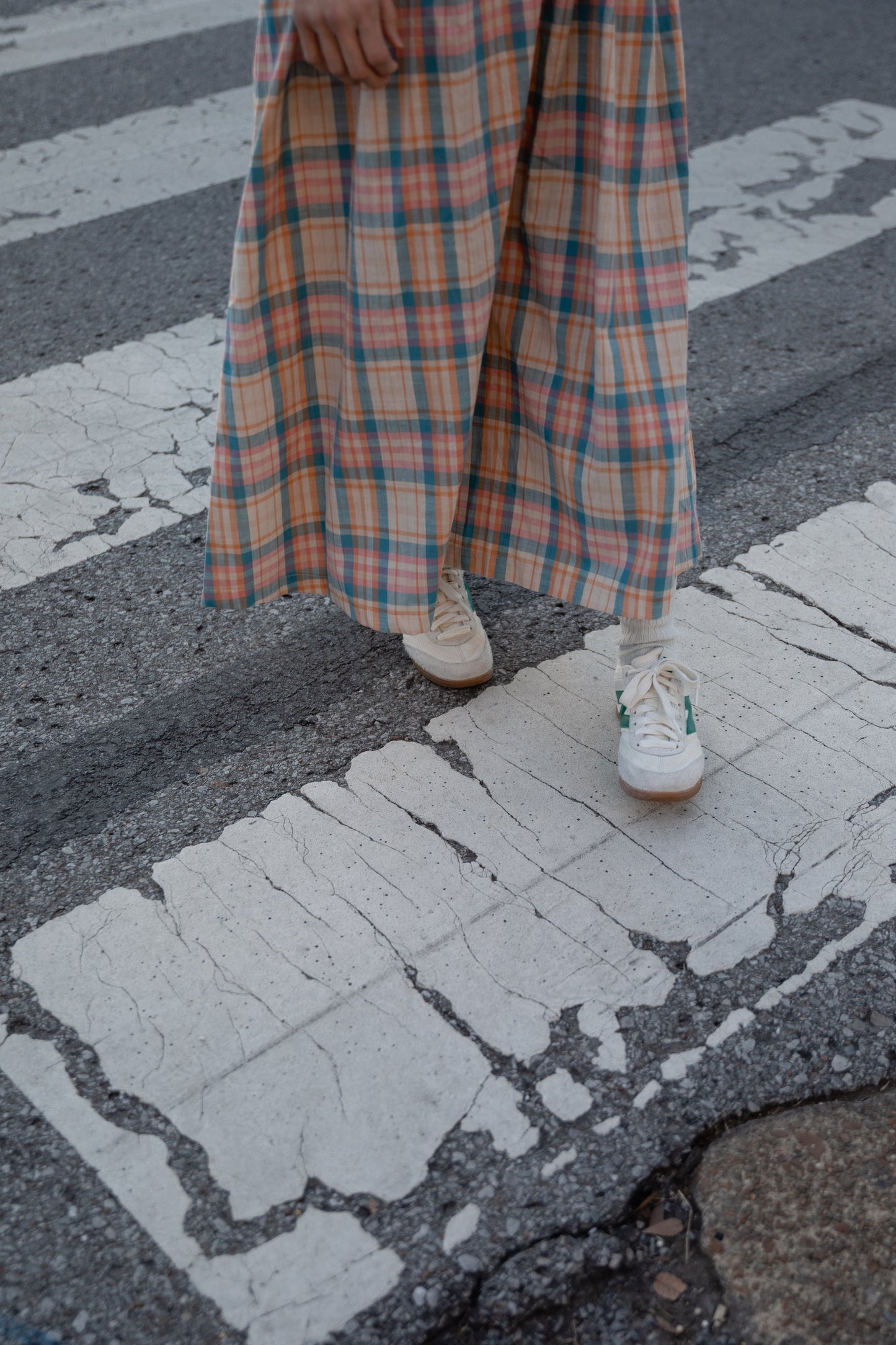 Tilly Dress in Peach Plaid Made to Order