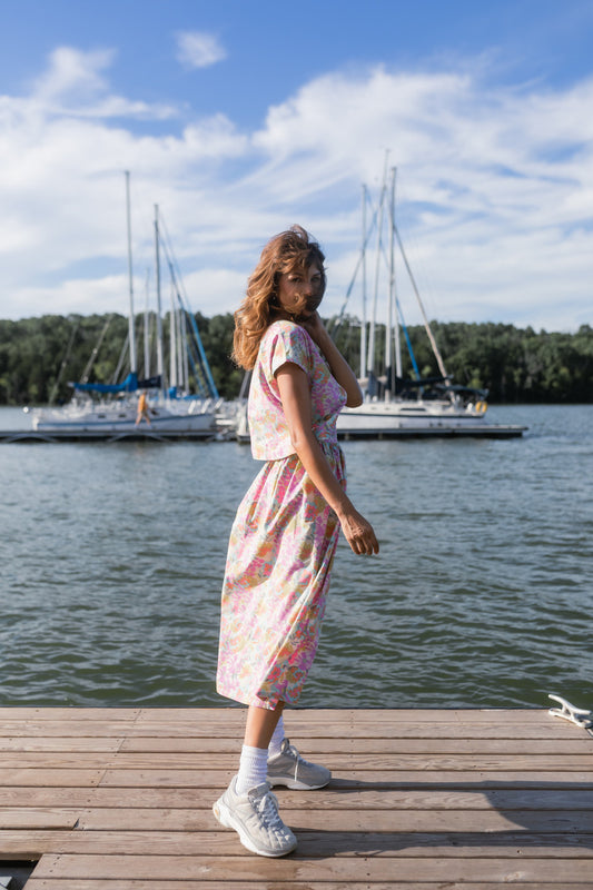 Claudia Skirt Set in Vintage Floral Print