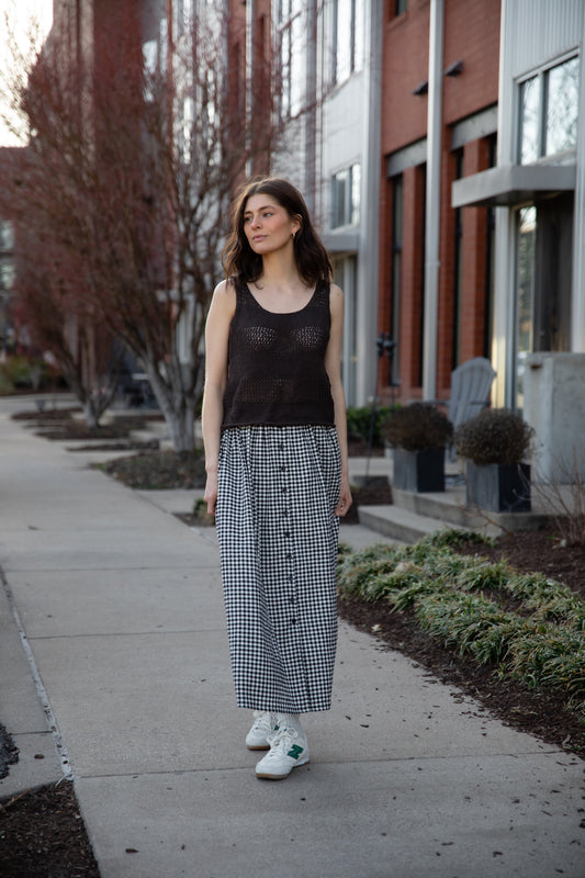 Perry Gathered Midi Skirt Made to Order