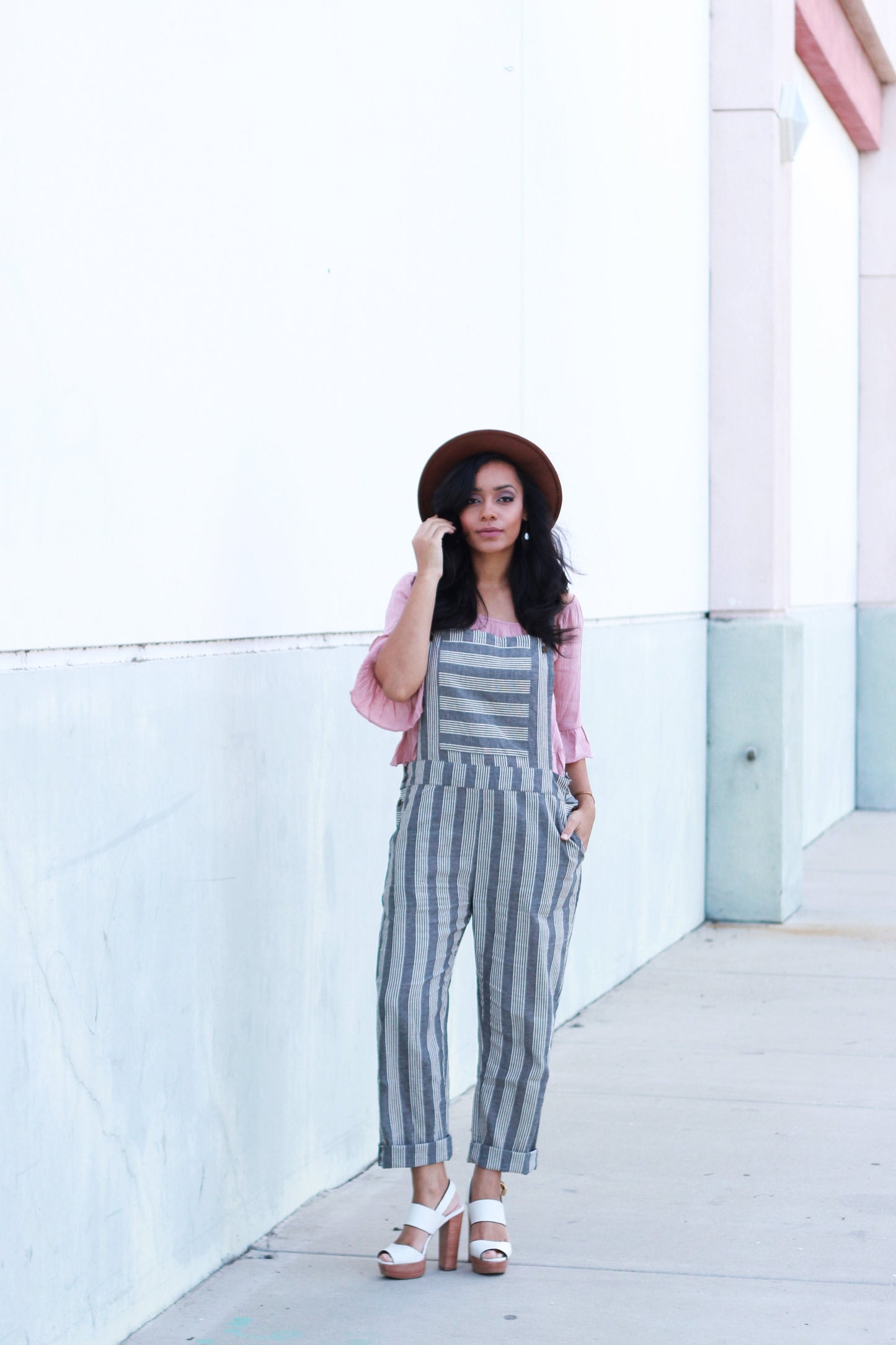 Dilsi Handwoven Cotton Overalls in Red