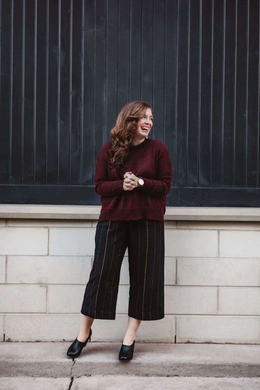 Baby Alpaca Pullover Sweater in Rust Made to Order