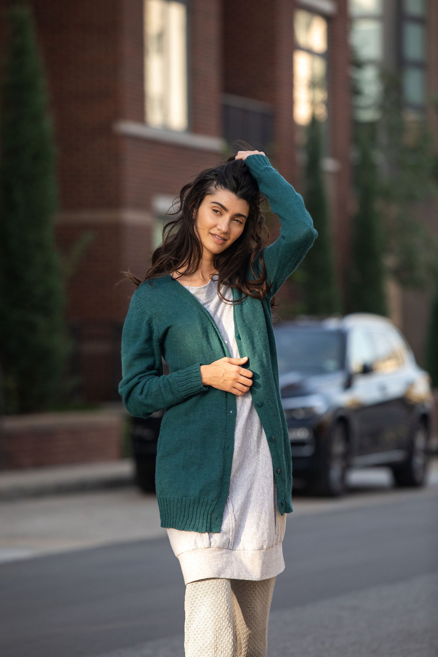 Baby Alpaca Long Cardigan Made to Order