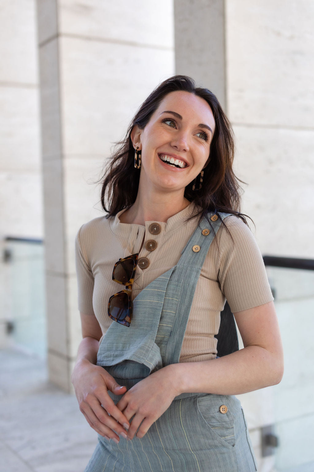 Dilsi Handwoven Cotton Overalls in Silver Made to Order
