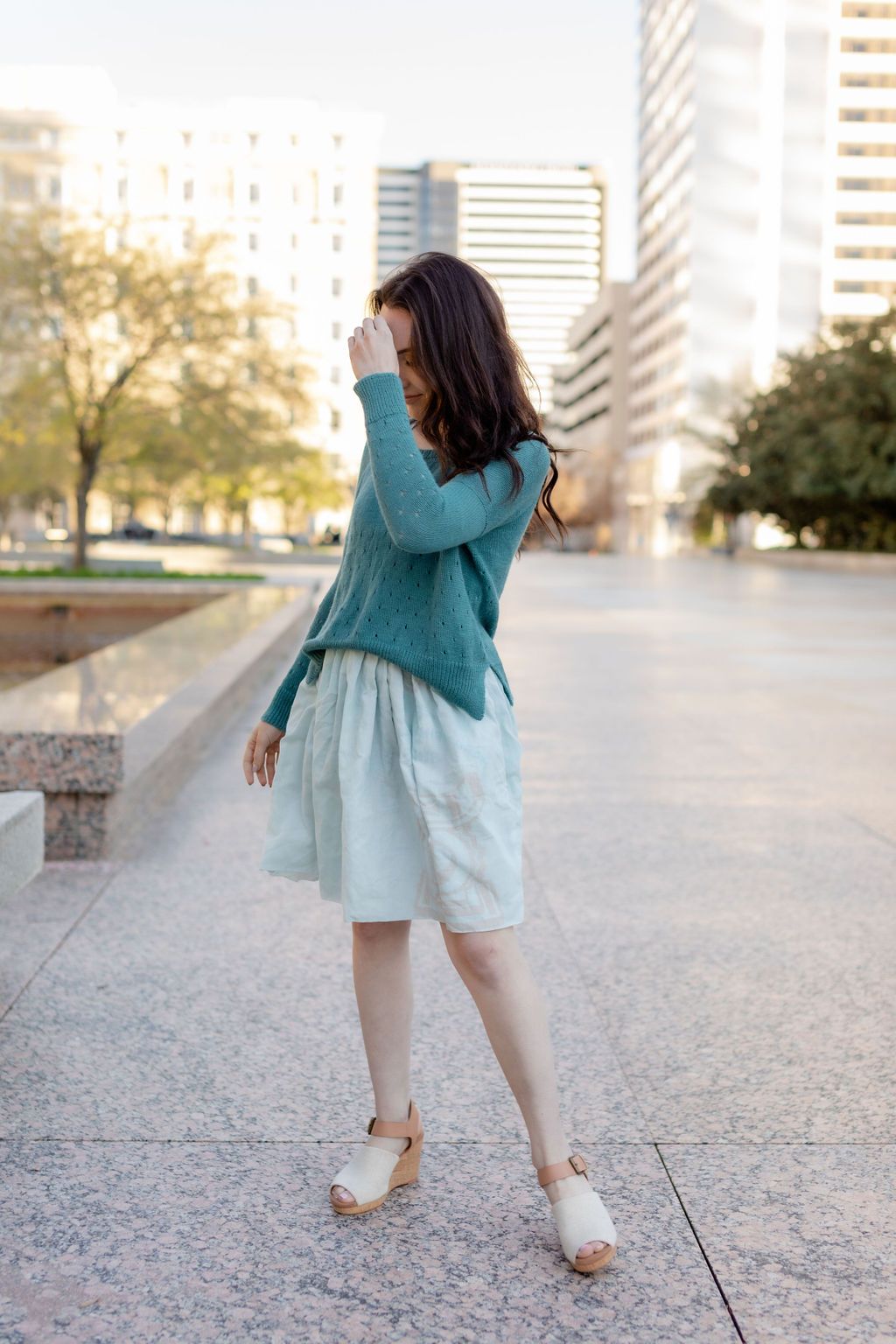 Baby Alpaca Pullover Sweater in Teal Made to Order