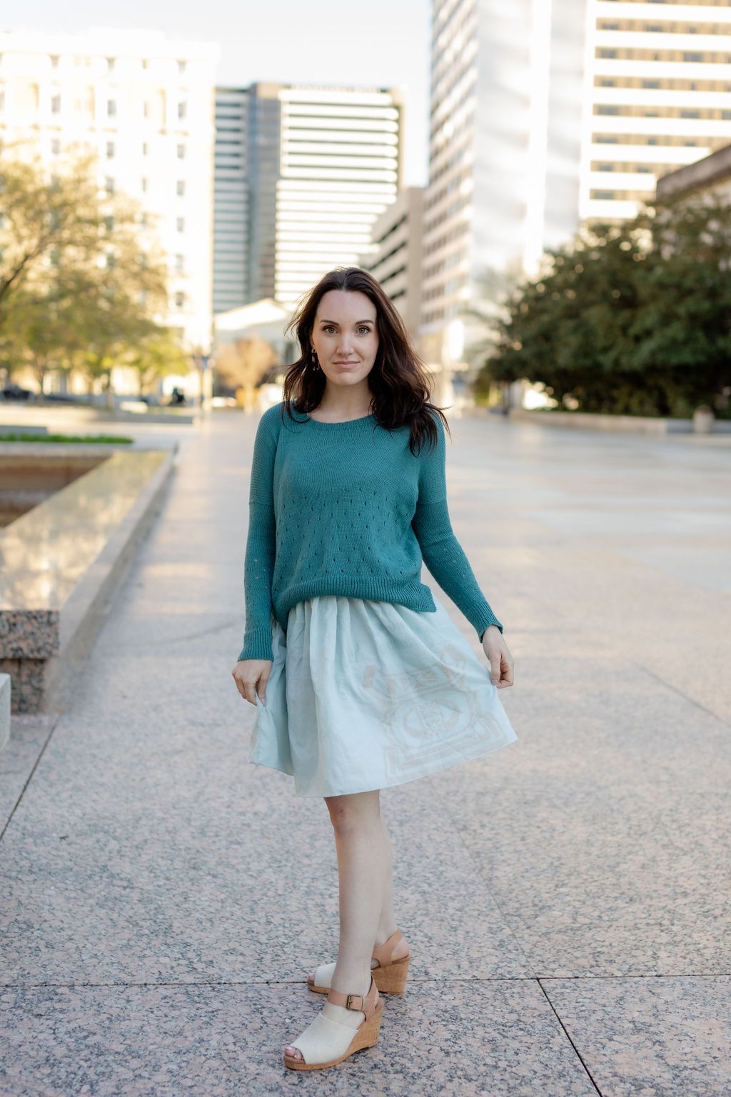 Baby Alpaca Pullover Sweater in Teal Made to Order