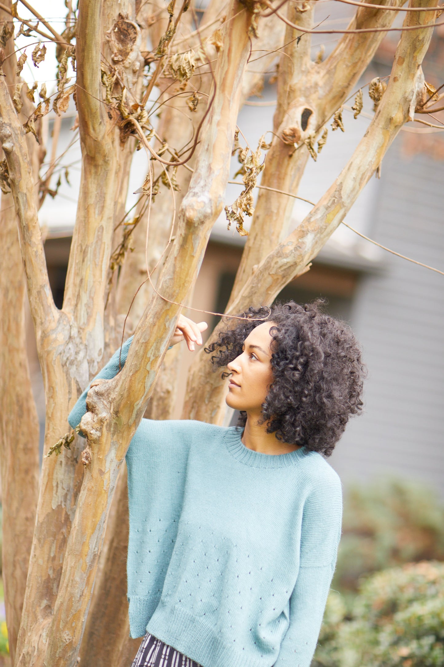 Baby Alpaca Pullover Sweater in Teal Made to Order