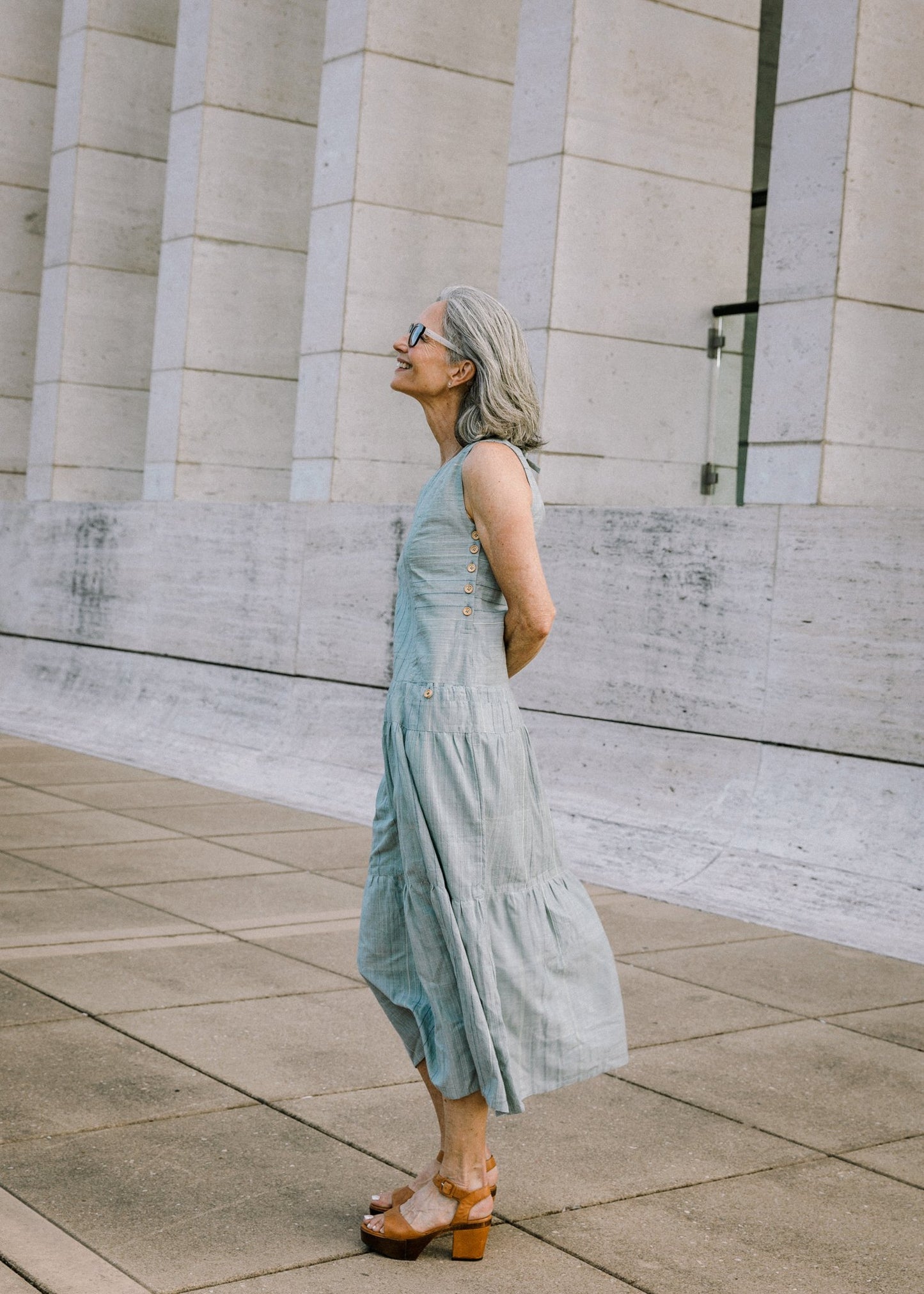 Handwoven Bina Dress in Red Made to Order