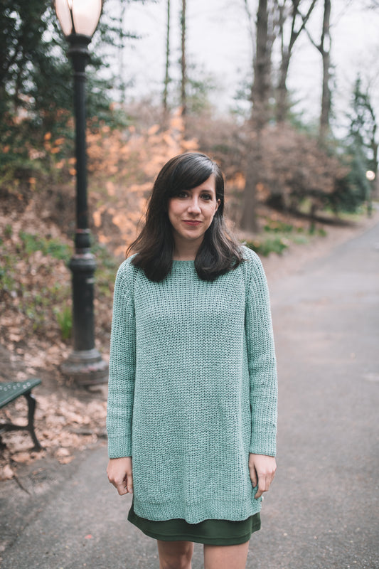 how to style a chunky sweater without feeling frumpy
