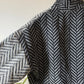 Portuguese Wool Pieper Coat in Mix-Match Herringbone Made to Order February