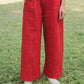 Handwoven Cotton Katie Set in Red - XS, M and L Shirt