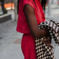 Handwoven Cotton Katie Set in Red - XS, M and L Shirt