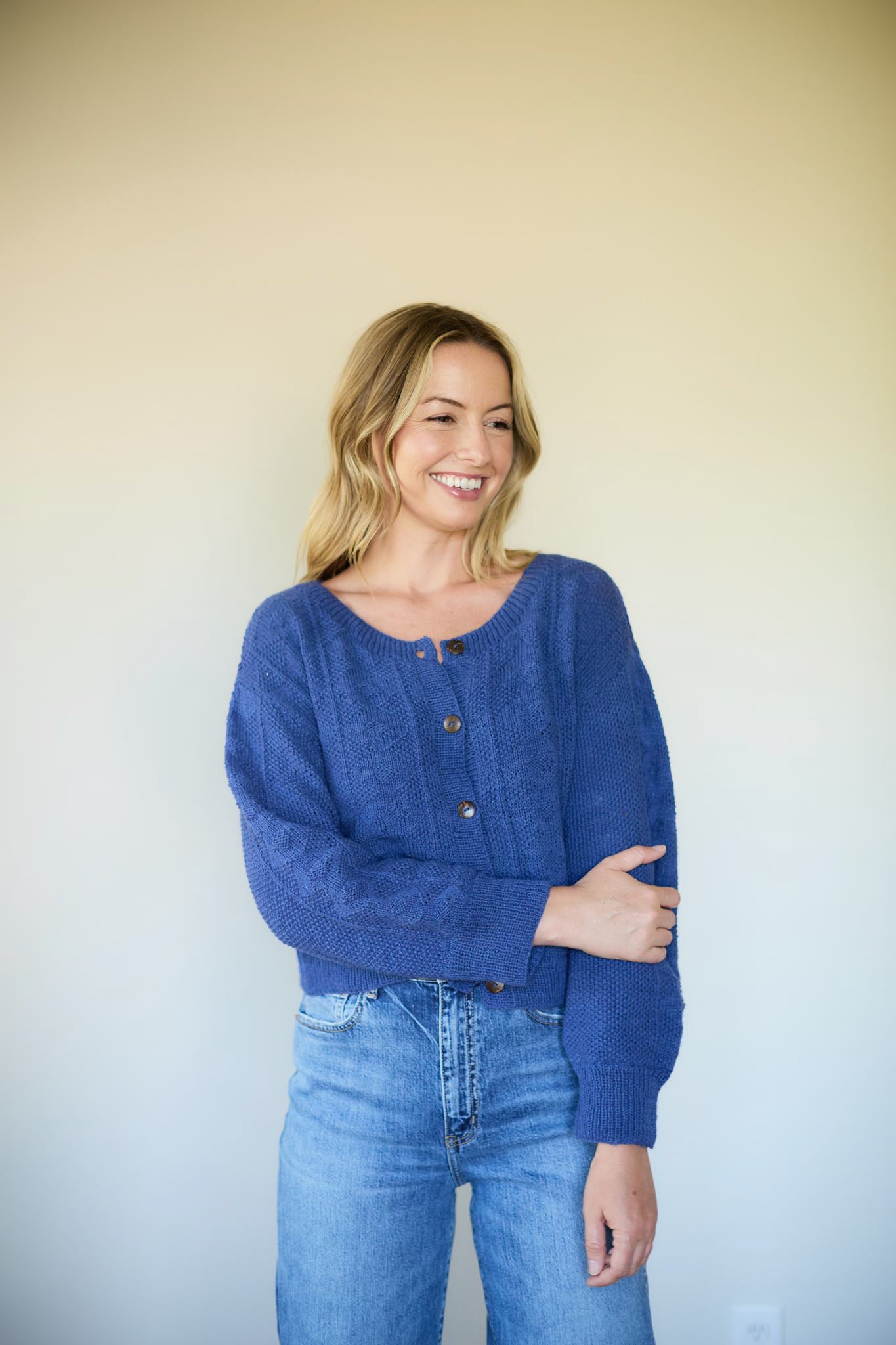 Ethel Pashmina Cardigan in Opal Made to Order