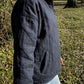 Jamie Linen Quilted Jacket in Navy Made to Order