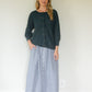Perry Gathered Midi Skirt