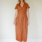 June Dress in Terracotta Linen