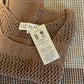 Lindy Hand Knit Cotton Lace Tank in Mauve Brown