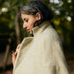 Portuguese Wool Pieper Coat in Light Grey and Cream Thin Herringbone Made to Order