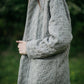 Portuguese Wool Pieper Coat in Vintage Cream Made to Order