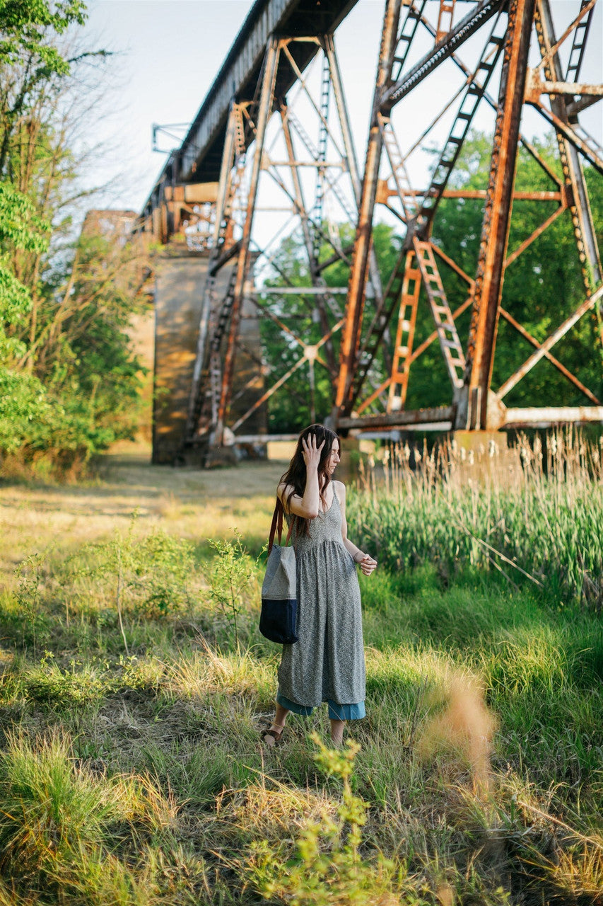 Faro Dress in Black and White Gingham Cotton Made to Order