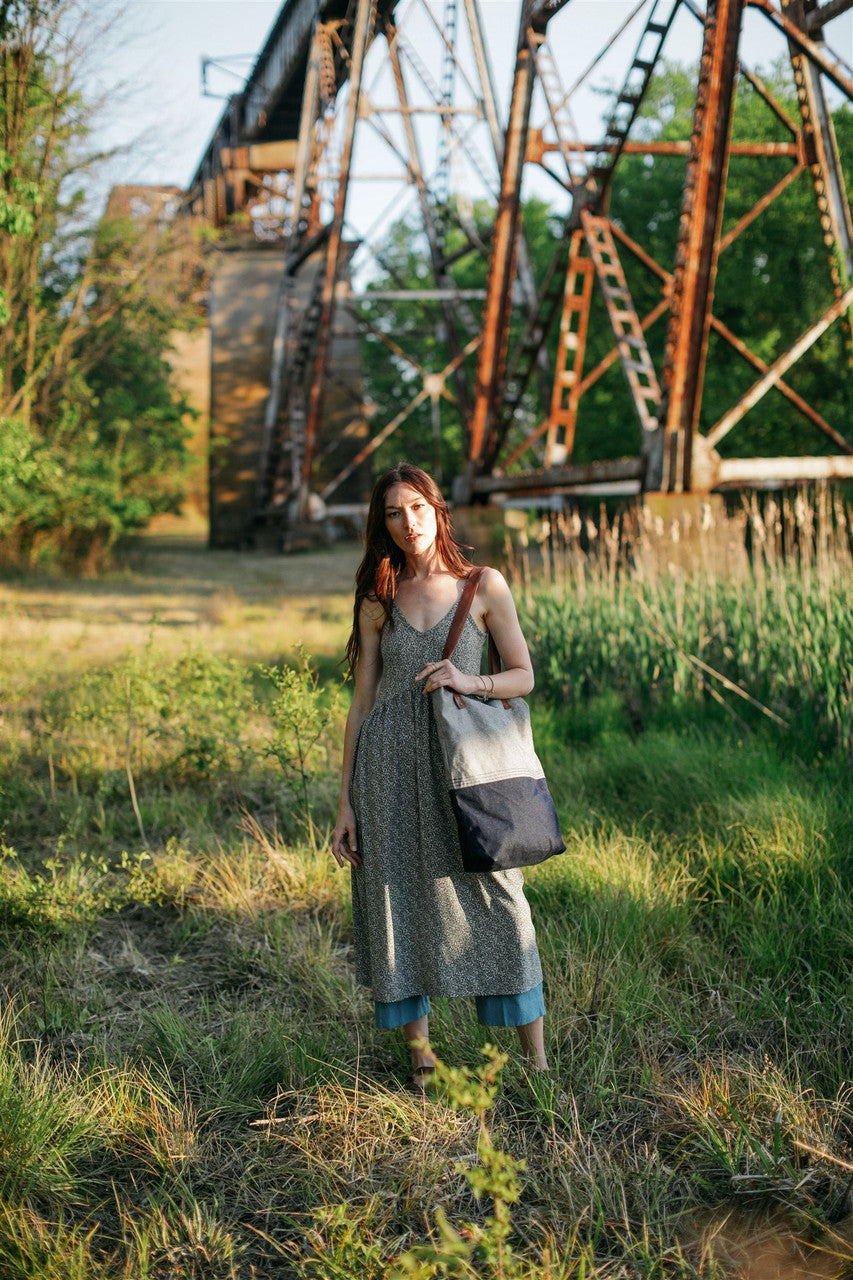 Faro Dress in Black and White Gingham Cotton Made to Order