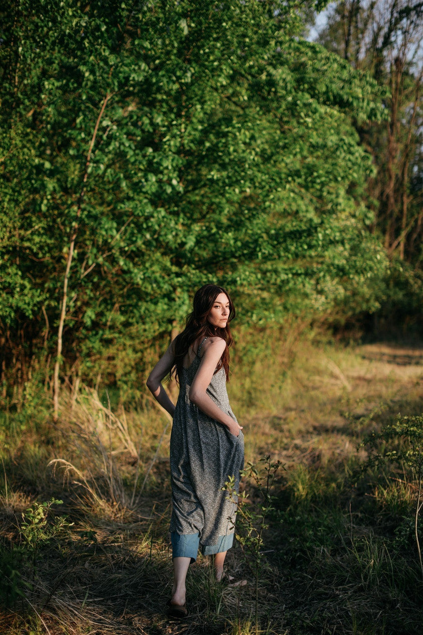 Faro Dress in Black and White Gingham Cotton Made to Order