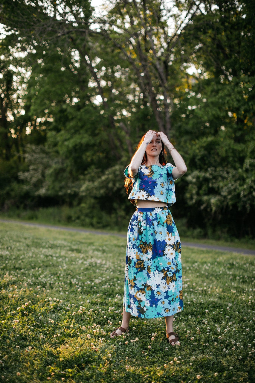 Claudia Floral Skirt Set Made to Order