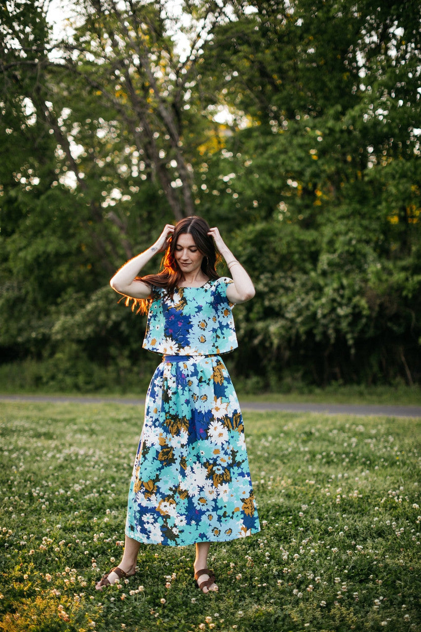 Claudia Floral Skirt Set Made to Order