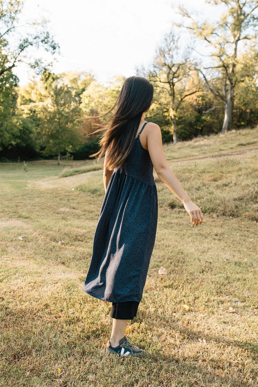 Faro Dress in Black and White Gingham Cotton Made to Order
