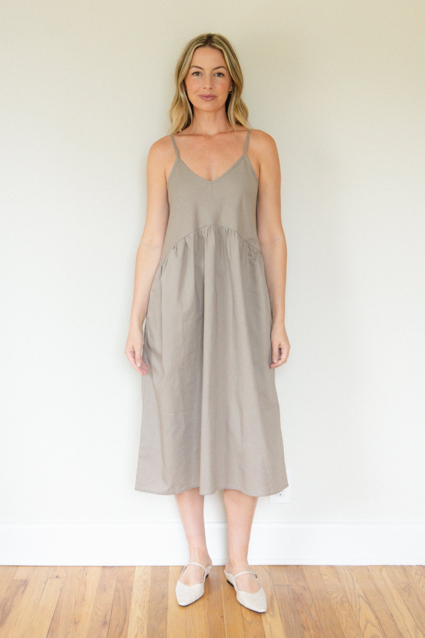 Faro Dress in Rose Mauve Linen