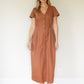 June Dress in Terracotta Linen