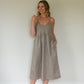 Faro Dress in Rose Mauve Linen