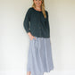 Perry Gathered Midi Skirt