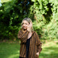Maria Handwoven Cotton Jacket in Brown Stripe