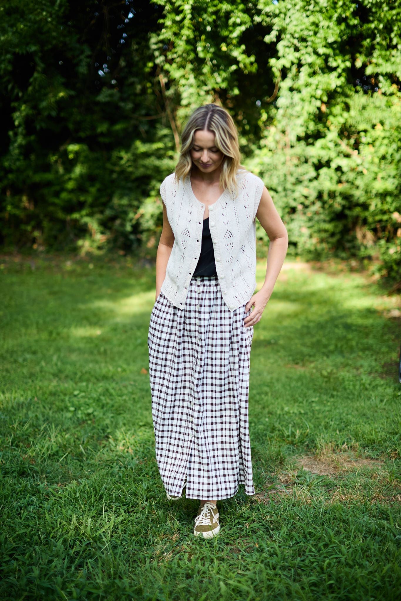 Perry Gathered Midi Skirt Made to Order