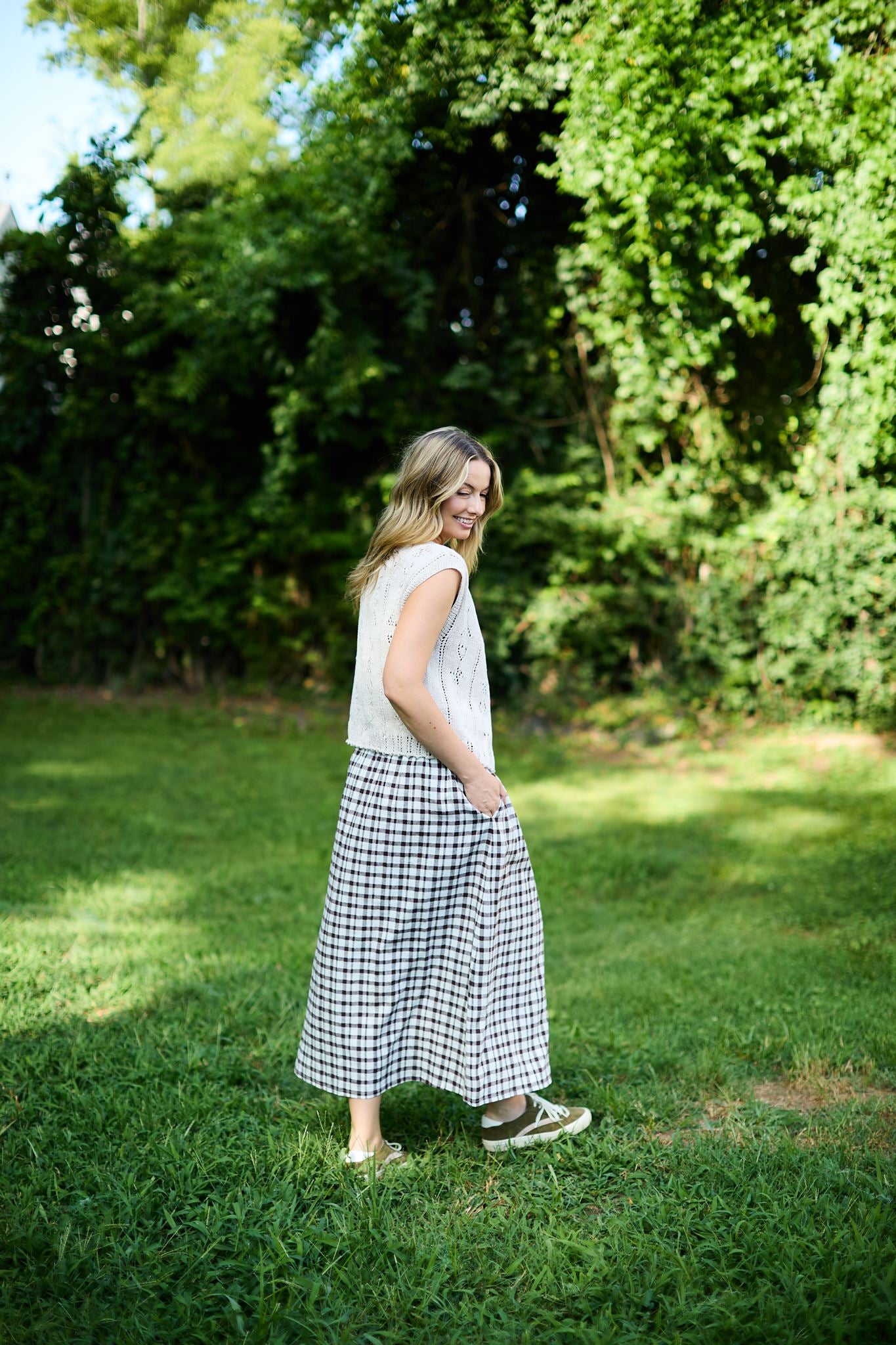 Perry Gathered Midi Skirt Made to Order