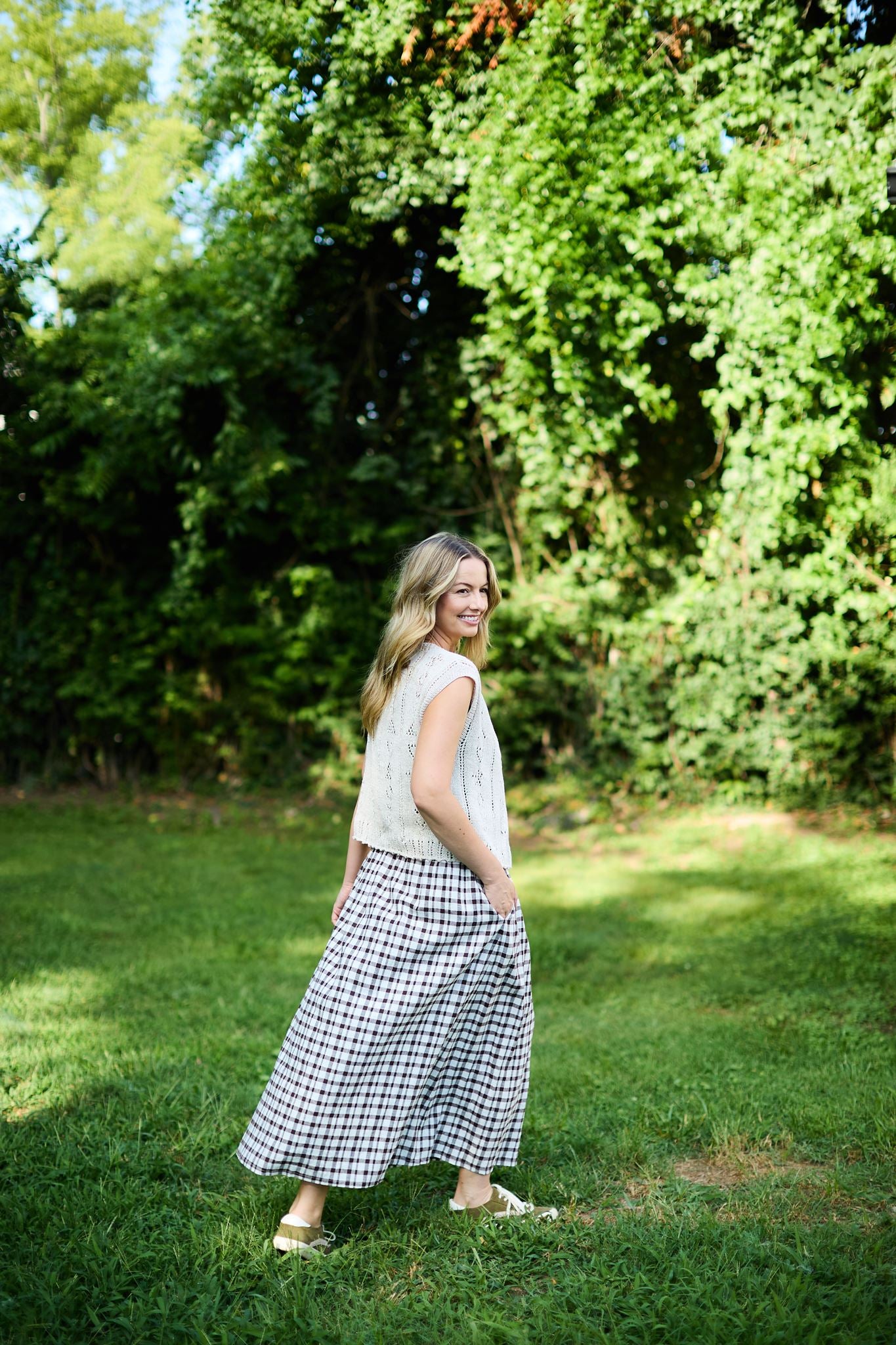 Perry Gathered Midi Skirt Made to Order