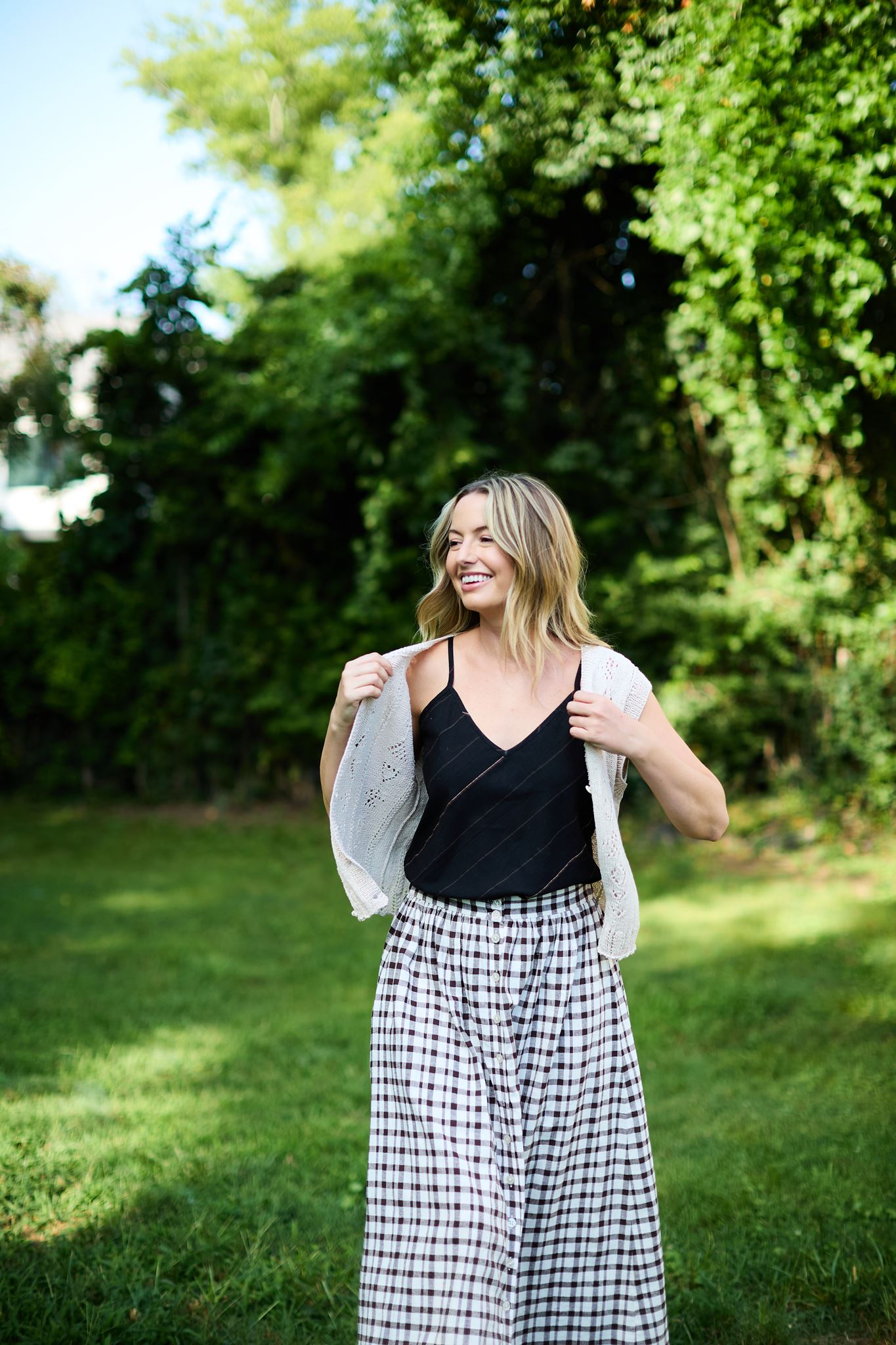 Perry Gathered Midi Skirt Made to Order