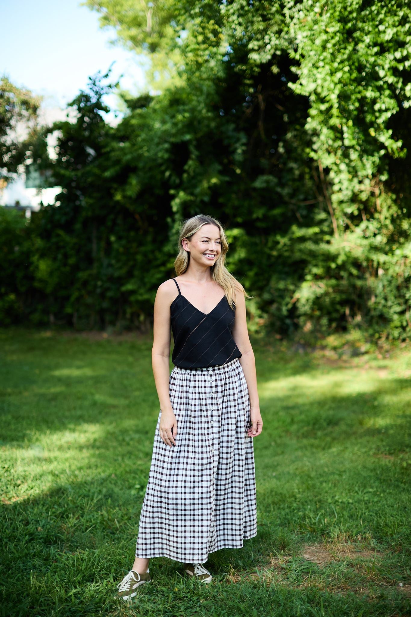 Perry Gathered Midi Skirt Made to Order