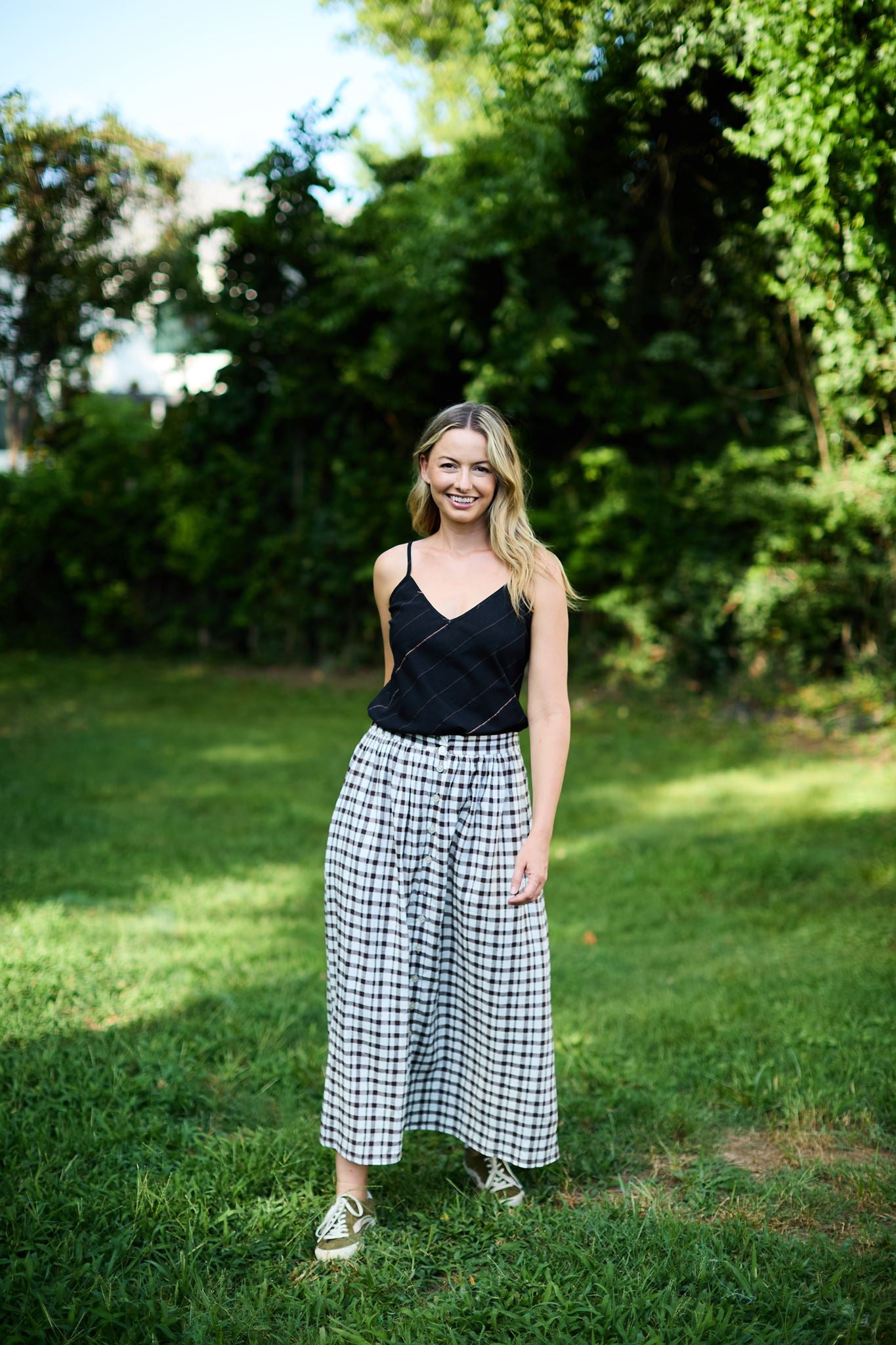 Perry Gathered Midi Skirt Made to Order